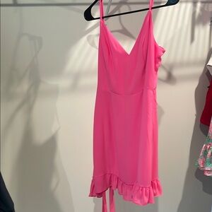 Lilly Pulitzer Pink Ruffled Mini Sundress